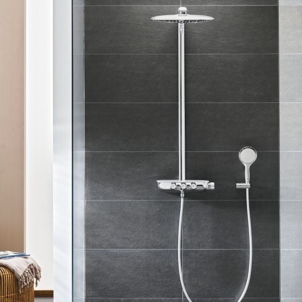 Coloana dus cu baterie si termostat Grohe Rainshower SmartControl 360 Duo