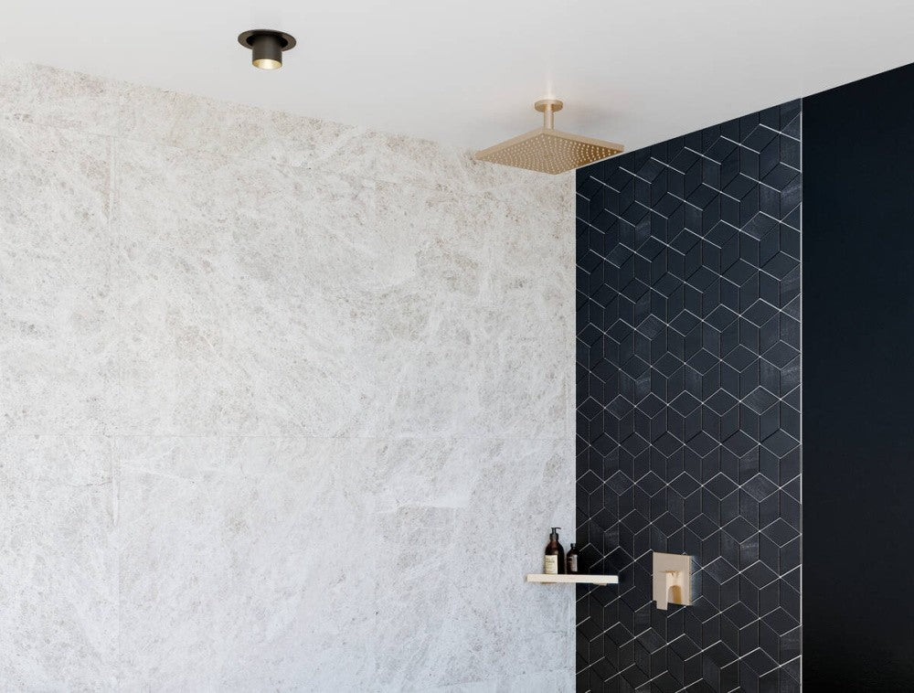 Palarie dus fix Hansgrohe Raindance E 300, cu brat pe tavan, bronz satinat
