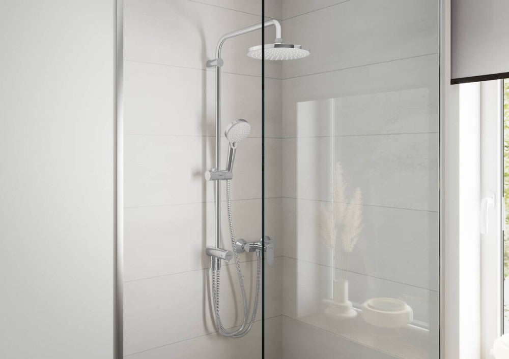 Coloana dus fara baterie Hansgrohe Vernis Blend Showerpipe 200, crom