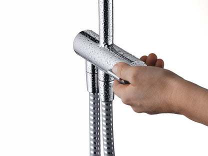 Coloana dus fara baterie Hansgrohe Vernis Blend Showerpipe 200, crom