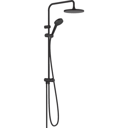 Coloana dus fara baterie Hansgrohe Vernis Blend 200 1jet, negru mat