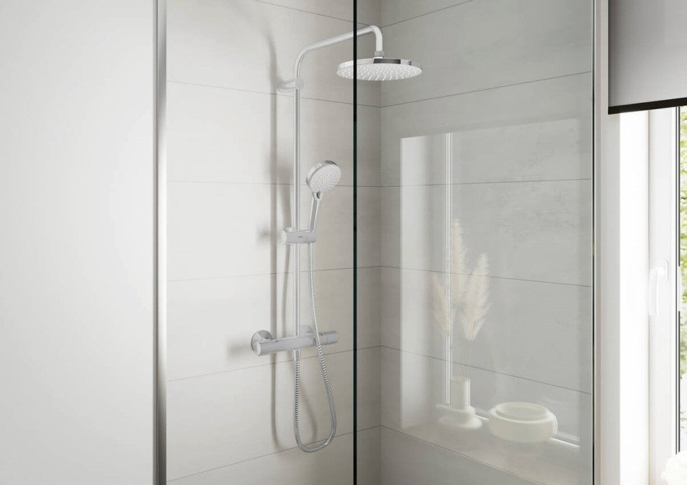 Coloana dus cu baterie si termostat Hansgrohe Vernis Blend