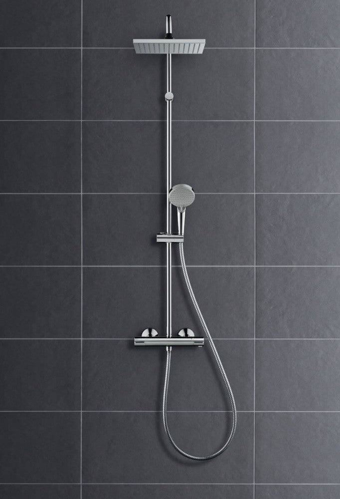 Coloana dus cu baterie si termostat Hansgrohe Vernis Shape