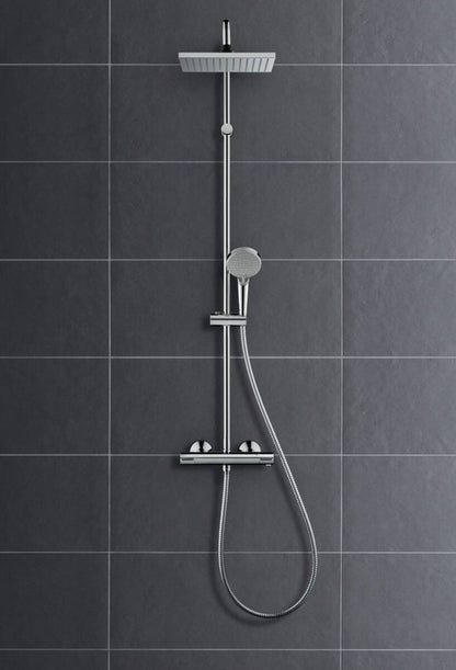 Coloana dus cu baterie si termostat Hansgrohe Vernis Shape
