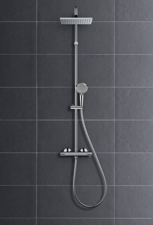 Coloana dus cu baterie si termostat Hansgrohe Vernis Shape