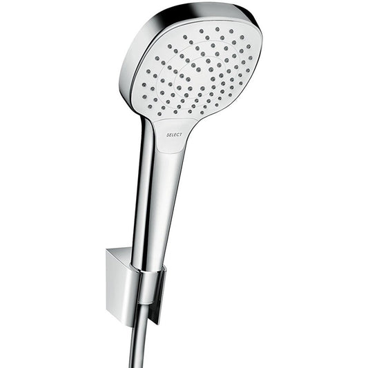 Hansgrohe Croma Select E Vario Set dus cu suport, furtun 125 cm, alb/crom