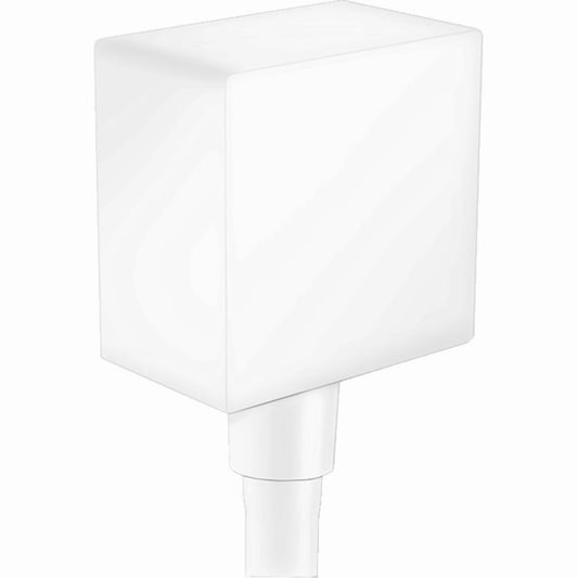 Hansgrohe Fixfit Square Cot iesire dus cu protectie antireflux, alb mat