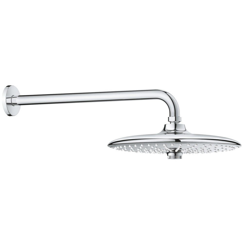 Palarie dus fix Grohe Euphoria 260, Ø26 cm cu brat, montaj pe perete