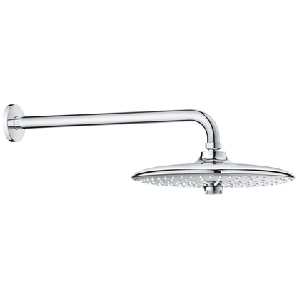 Palarie dus fix Grohe Euphoria 260, Ø26 cm cu brat, montaj pe perete