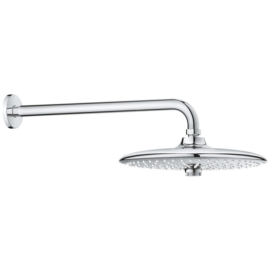 Palarie dus fix Grohe Euphoria 260, Ø26 cm cu brat, montaj pe perete