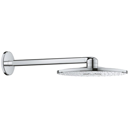 Palarie dus fix Grohe Rainshower 310 SmartActive, Ø31 cm cu brat, montaj pe perete, crom