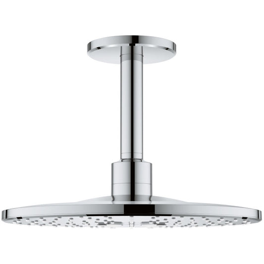 Palarie dus fix Grohe Rainshower 310 SmartActive, Ø31 cm cu brat, montaj pe tavan, crom