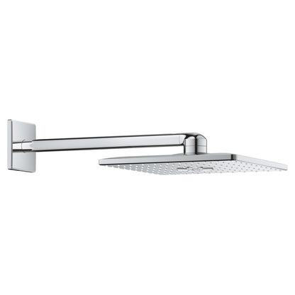 Palarie dus fix Grohe Rainshower 310 SmartActive Cube, cu brat 31x31 cm, crom