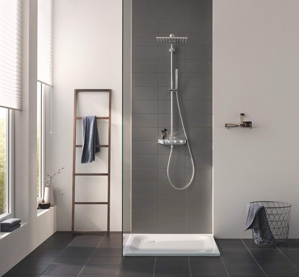 Coloana dus cu baterie si termostat Grohe Euphoria SmartControl 310 Cube Duo