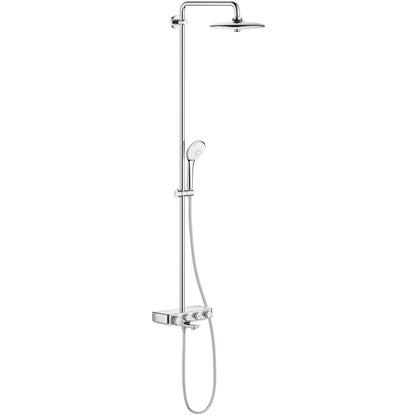 Coloana dus cu baterie si termostat Grohe Euphoria SmartControl 260, cu pipa cada