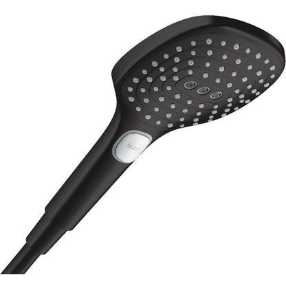 Para dus Hansgrohe Raindance Select E 120 cu 3 jeturi, negru mat