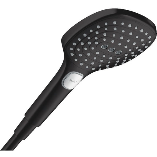 Para dus Hansgrohe Raindance Select E 120 cu 3 jeturi, negru mat