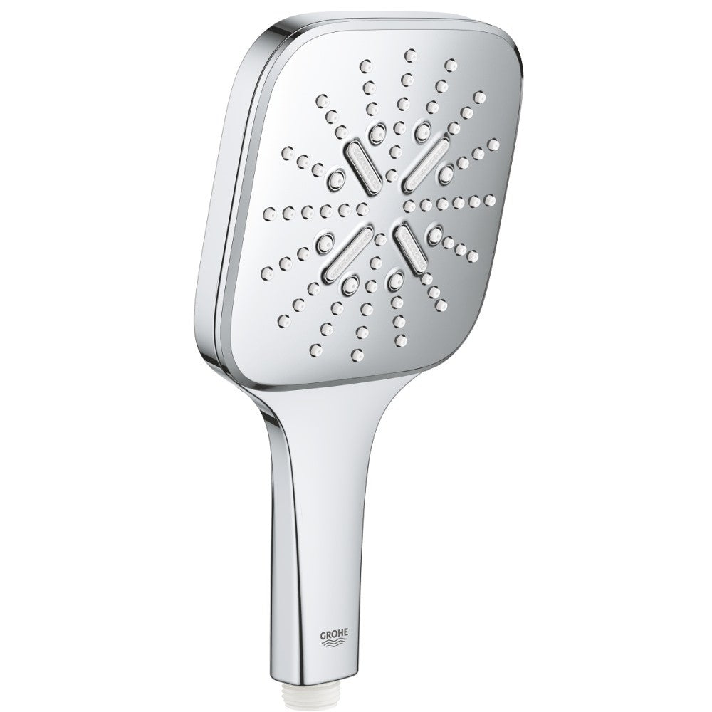 Para dus Grohe Rainshower Eco 6.6 SmartActive 130 Cube cu 3 jeturi, crom