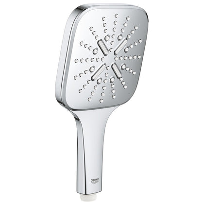 Para dus Grohe Rainshower Eco 6.6 SmartActive 130 Cube cu 3 jeturi, crom