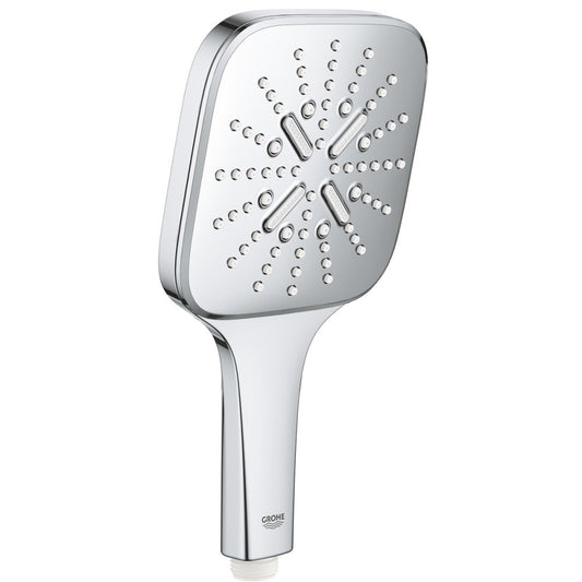 Para dus Grohe Rainshower Eco 6.6 SmartActive 130 Cube cu 3 jeturi, crom