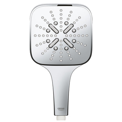 Para dus Grohe Rainshower Eco 6.6 SmartActive 130 Cube cu 3 jeturi, crom