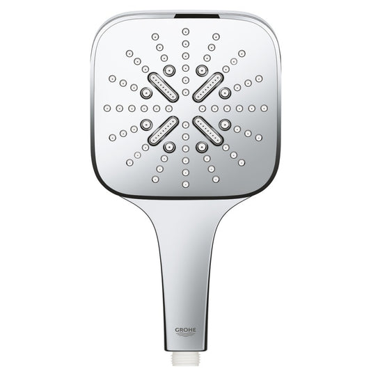 Para dus Grohe Rainshower Eco 6.6 SmartActive 130 Cube cu 3 jeturi, crom