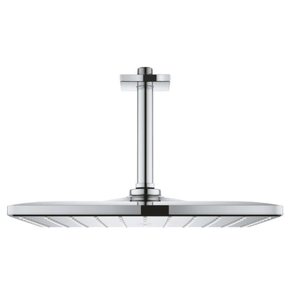 Palarie dus fix Grohe Rainshower Mono 310, 31x31 cm cu brat, montaj pe tavan, crom