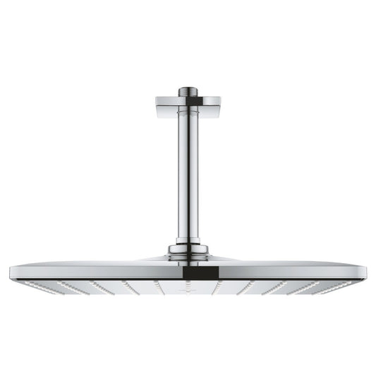 Palarie dus fix Grohe Rainshower Mono 310, 31x31 cm cu brat, montaj pe tavan, crom