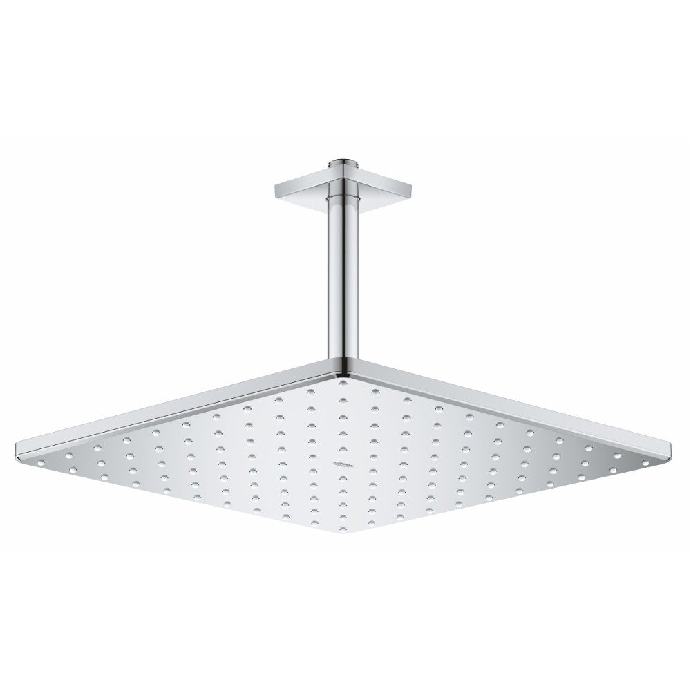 Palarie dus fix Grohe Rainshower Mono 310, 31x31 cm cu brat, montaj pe tavan, crom