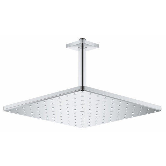 Palarie dus fix Grohe Rainshower Mono 310, 31x31 cm cu brat, montaj pe tavan, crom