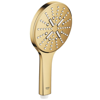 Set promo Sistem dus incastrat fara termostat Grohe Rainshower, auriu