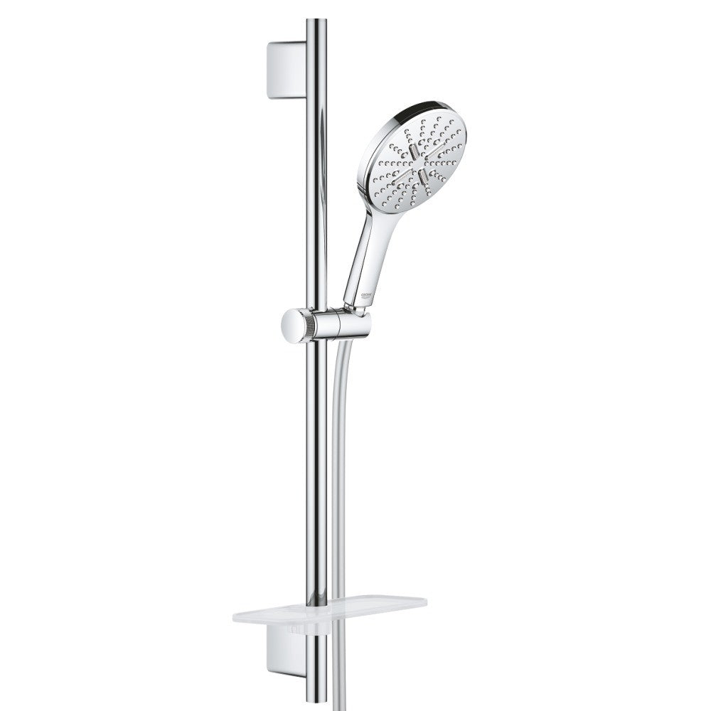 Grohe Rainshower Eco 9.5 SmartActive 130 Set dus cu bara 60 cm si savoniera, crom