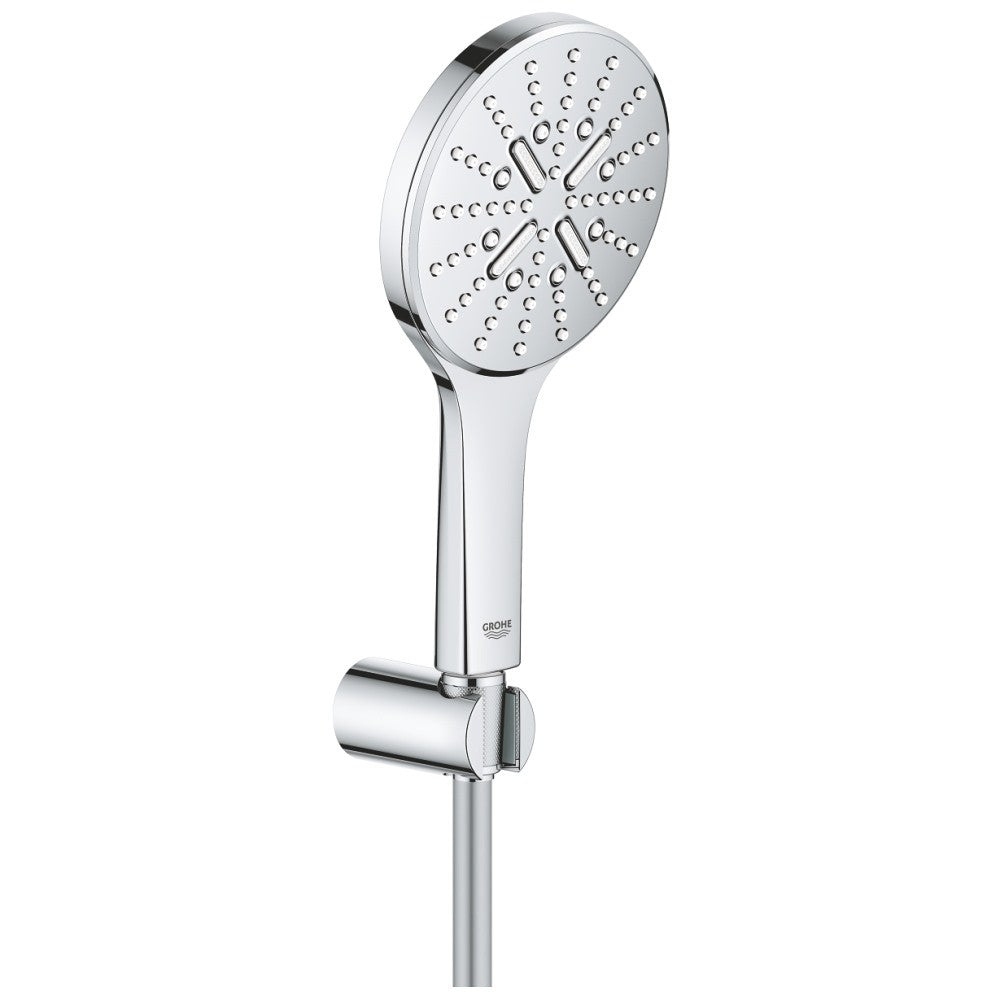 Grohe Rainshower Eco SmartActive 130 Set dus cu suport fix, crom