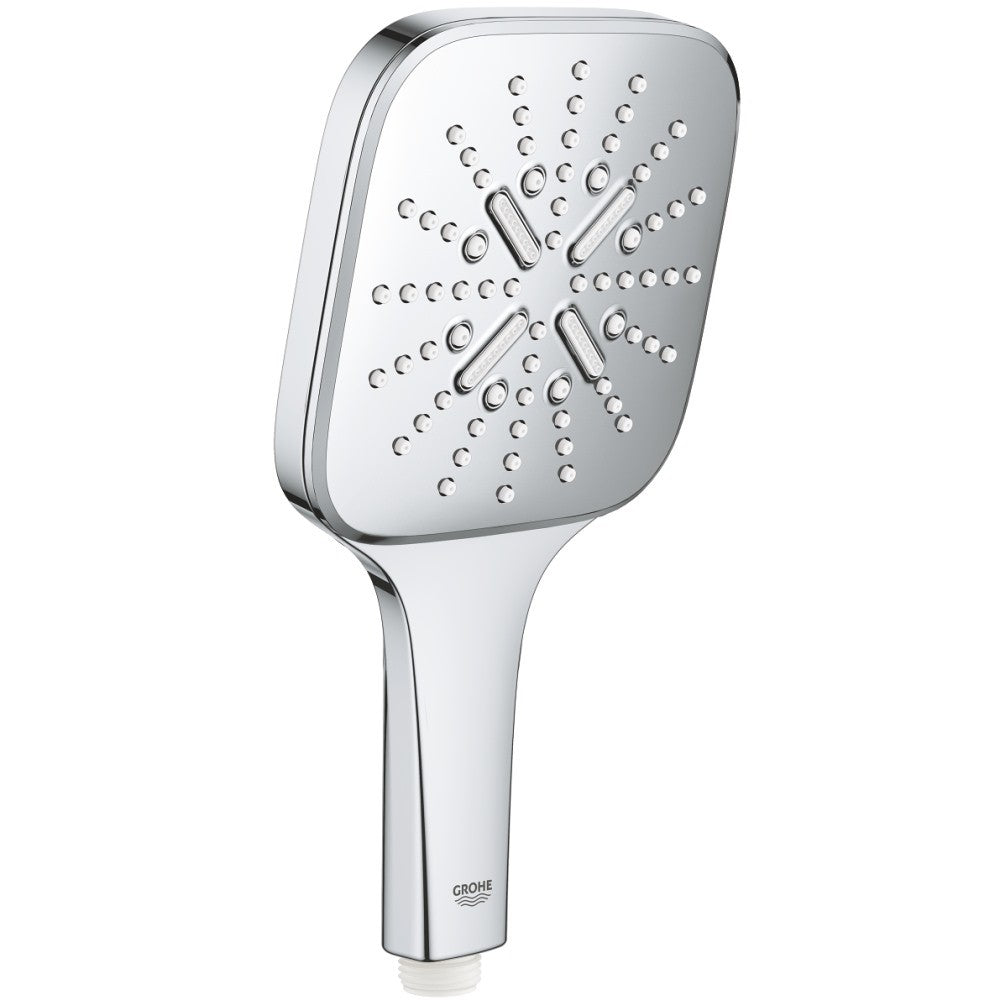 Para dus Grohe Rainshower Eco 9.5 SmartActive 130 Cube cu 3 jeturi, crom