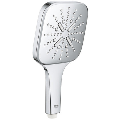 Para dus Grohe Rainshower Eco 9.5 SmartActive 130 Cube cu 3 jeturi, crom