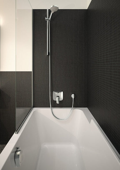 Hansgrohe Croma Select E Vario Set dus cu bara, alb/crom