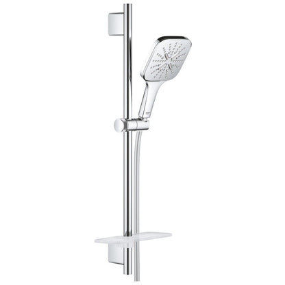 Grohe Rainshower Eco 9.5 SmartActive 130 Cube Set dus cu bara 60 cm si savoniera, crom