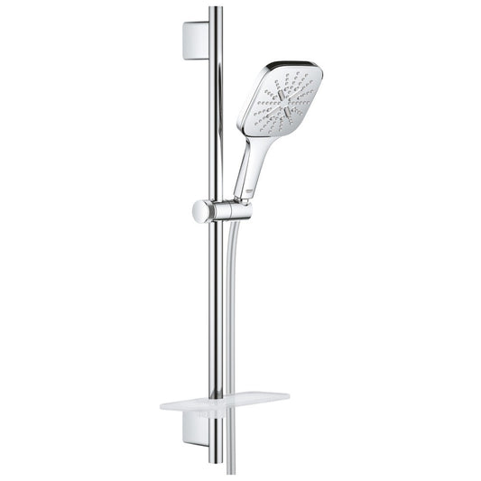 Grohe Rainshower Eco 9.5 SmartActive 130 Cube Set dus cu bara 60 cm si savoniera, crom