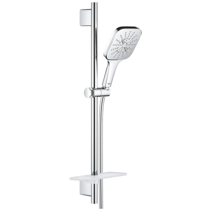 Grohe Rainshower Eco 6.6 SmartActive 130 Cube Set dus cu bara 60 cm si savoniera, crom