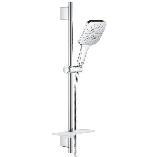 Grohe Rainshower Eco 6.6 SmartActive 130 Cube Set dus cu bara 60 cm si savoniera, crom