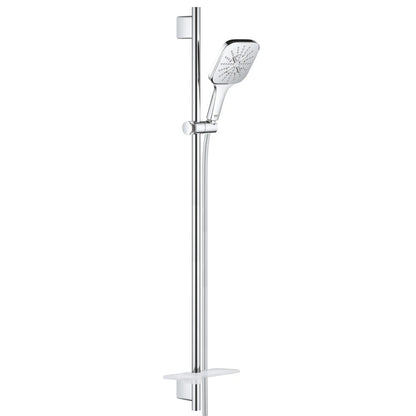 Grohe Rainshower Eco SmartActive 130 Cube Set dus cu bara 90 cm si savoniera, crom