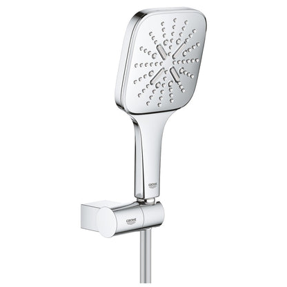 Grohe Rainshower Eco SmartActive 130 Cube Set dus cu suport reglabil, crom