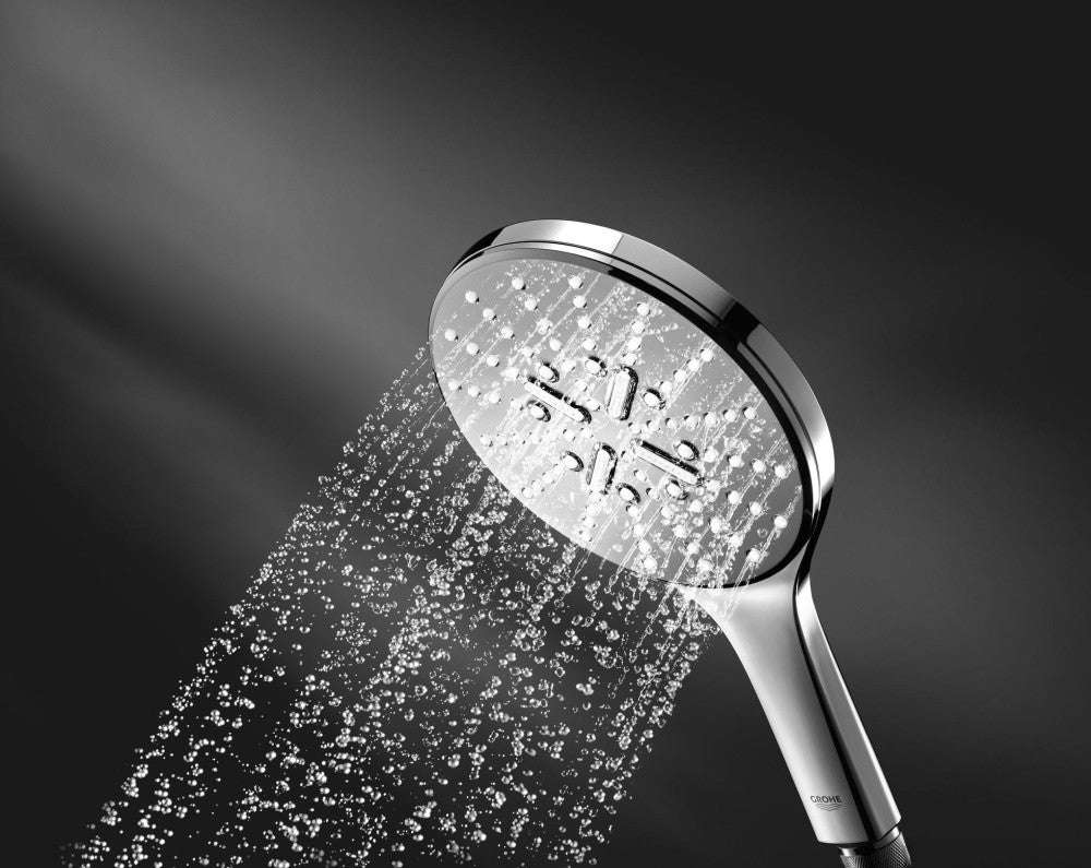 Grohe Rainshower Eco SmartActive 150 Set dus cu bara 60 cm si savoniera, crom