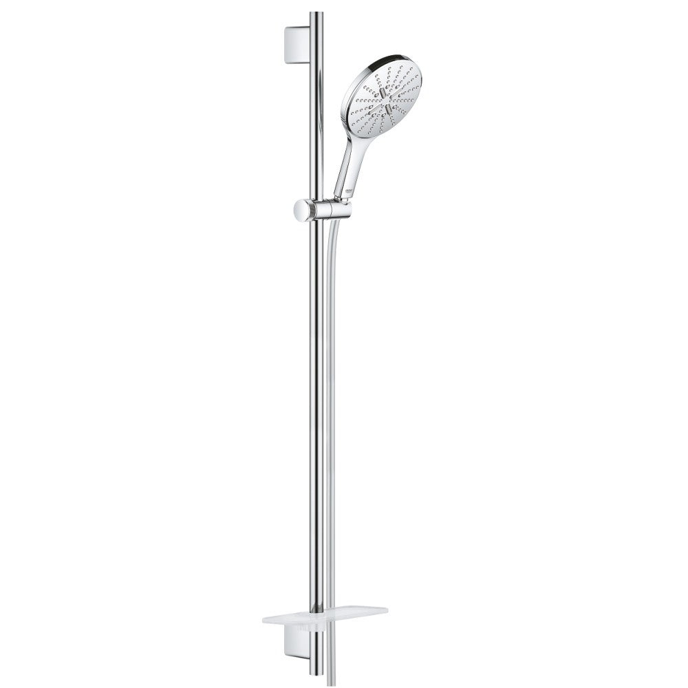Grohe Rainshower Eco SmartActive 150 Set dus cu bara 90 cm si savoniera, crom