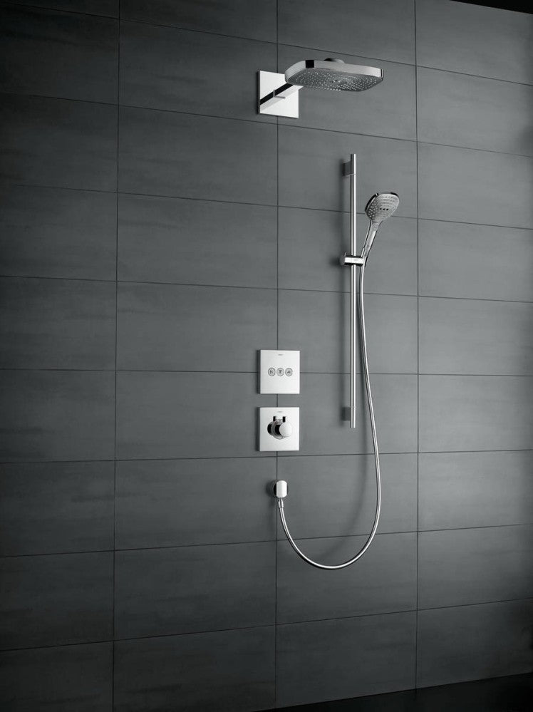 Hansgrohe Raindance Select E 120/Unica`S Puro Set dus cu bara 90 cm, crom