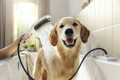 Para dus Hansgrohe DogShower pentru caini, alb mat
