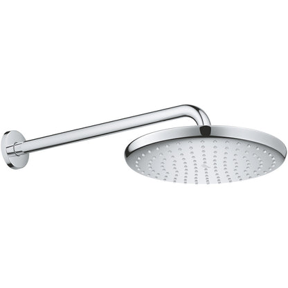 Palarie dus fix Grohe Tempesta 250, Ø25 cm cu brat, montaj pe perete