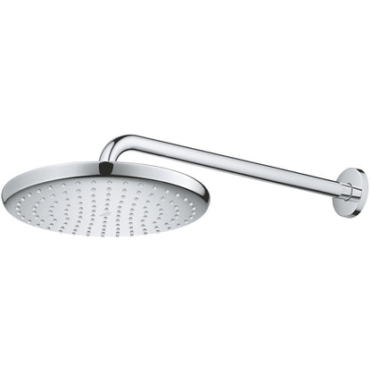 Palarie dus fix Grohe Tempesta 250, Ø25 cm cu brat, montaj pe perete