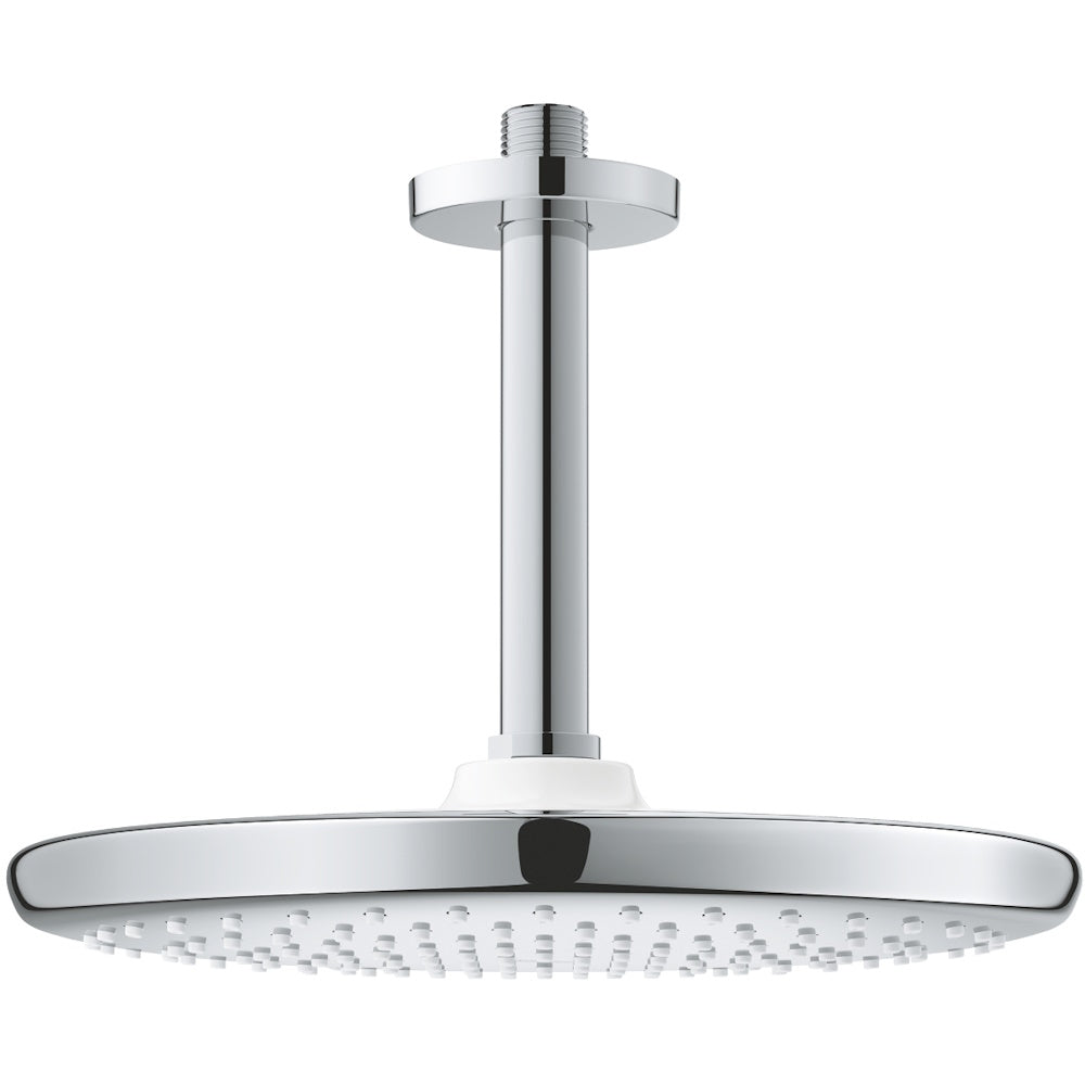 Palarie dus fix Grohe Tempesta 250, Ø25 cm cu brat, montaj pe tavan