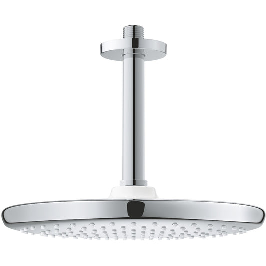 Palarie dus fix Grohe Tempesta 250, Ø25 cm cu brat, montaj pe tavan